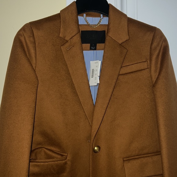 NWT-2-J crew collection Olivia topcoat-GLAZED PECAN - Picture 2 of 8